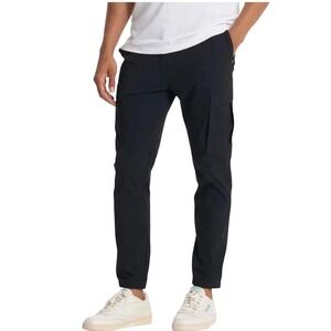VUORI Men's Meta Cargo Pants, Tapered Leg, Black, Size 28